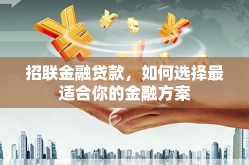 东宝招联金融贷款，如何选择最适合你的金融方案