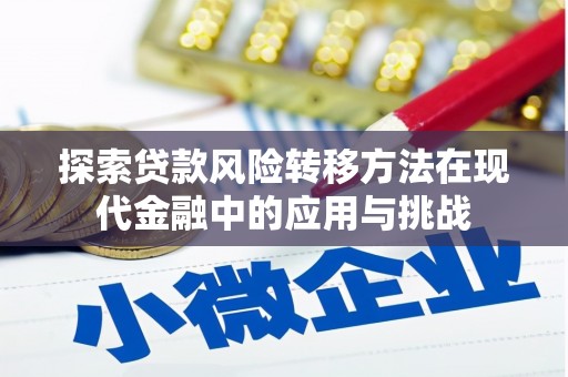 东宝探索贷款风险转移方法在现代金融中的应用与挑战