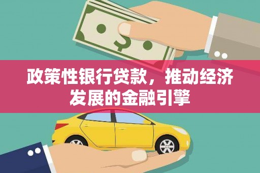 东宝政策性银行贷款，推动经济发展的金融引擎