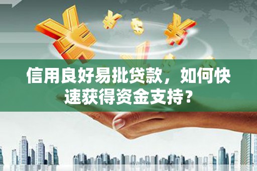 东宝信用良好易批贷款，如何快速获得资金支持？