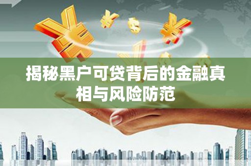 东宝揭秘黑户可贷背后的金融真相与风险防范