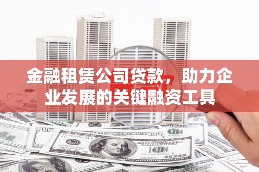 东宝金融租赁公司贷款，助力企业发展的关键融资工具