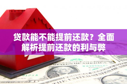 东宝贷款能不能提前还款？全面解析提前还款的利与弊