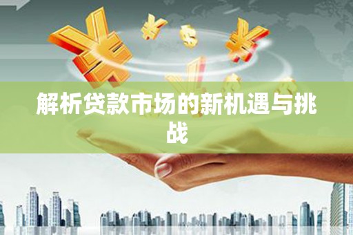 东宝解析贷款市场的新机遇与挑战